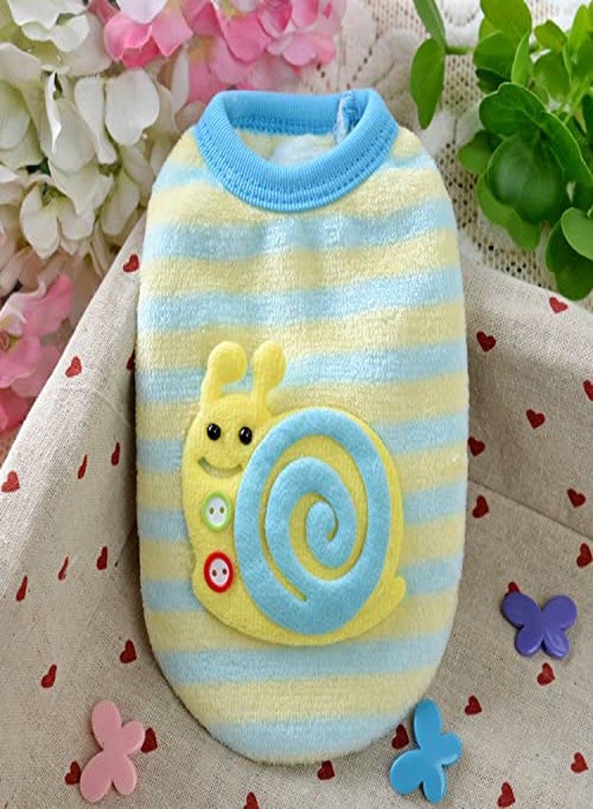 PETANGEL Puppy Clothes for Small Dog & Cat Boy Girl | Winter Warm Cute Snail Pattern Sweaters for Shih Tzu, Maltese, Yorkie Male Female (Size: L, Chest: 44cm, Back Length: 35cm) - Image 1